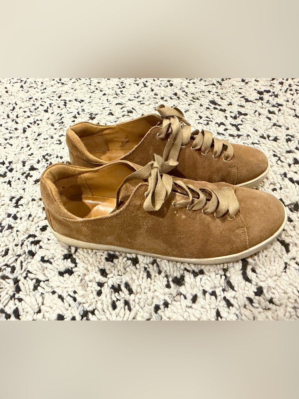 Sezane Jack Soullers Sneakers Tan suede size EU 39